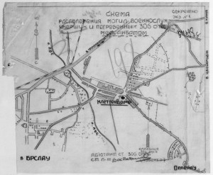 Схема могил апрель 1945 306 отд. медсанбат